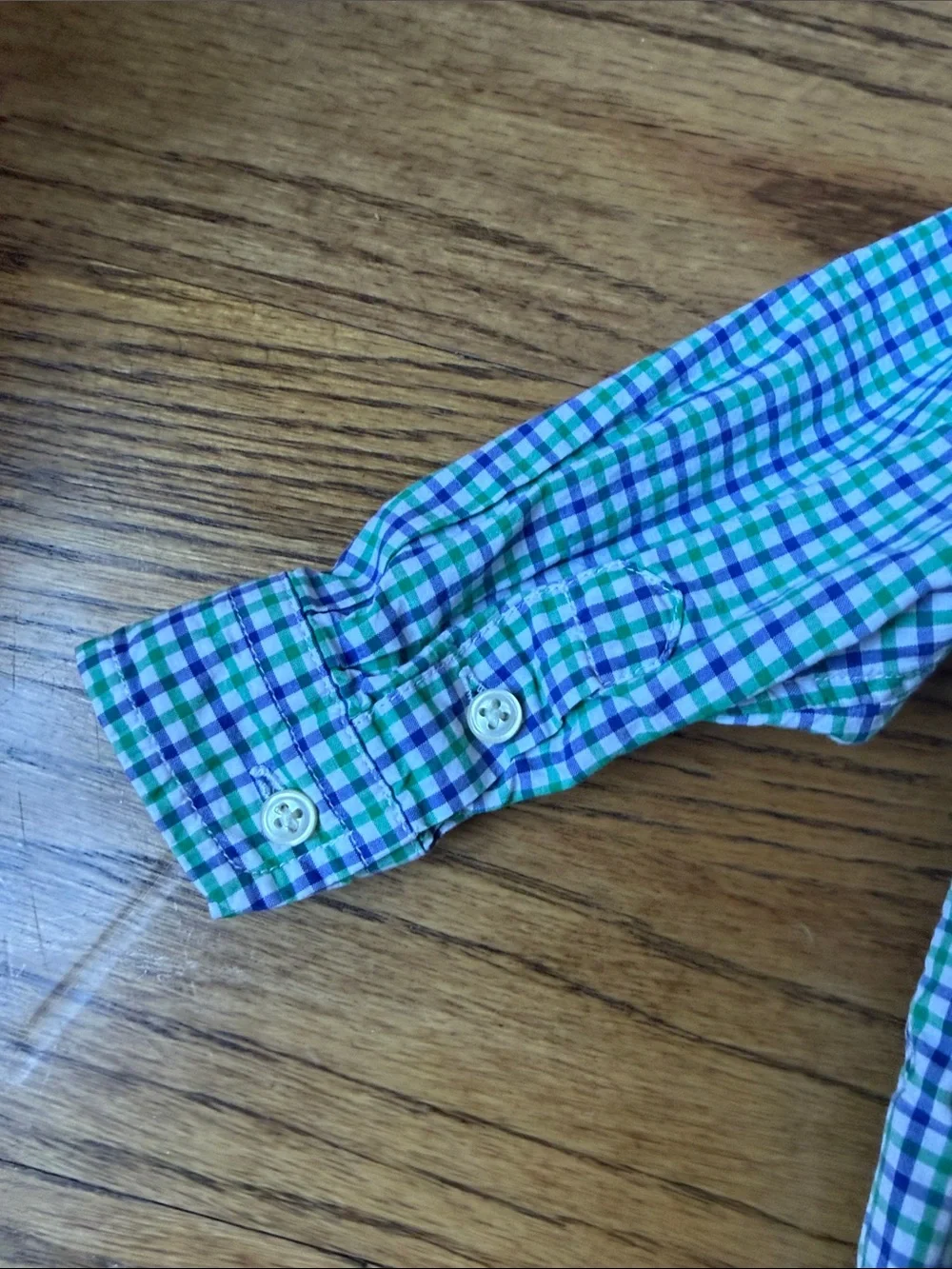Ralph Lauren Green & Blue Plaid Button-Down Shirt